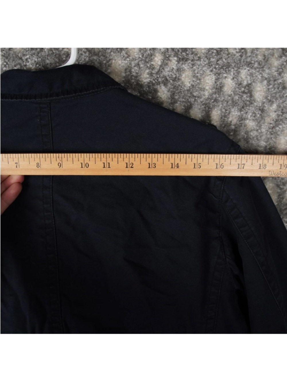Quiksilver Cotton Utility Shacket Kids Large 16-18 Blue Jacket Washed Button - Picture 13 of 13